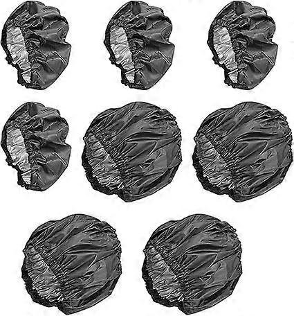 Pack Stroller Wheel Protectors, Waterproof Stroller Wheel Covers, Dustproof Accessories (Black)