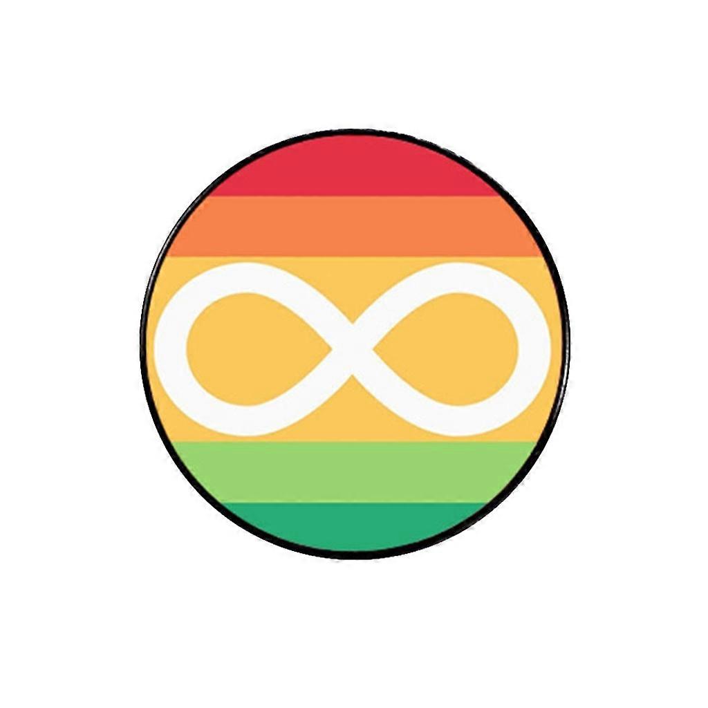 ラウンド自閉症のシンボルメタルラペルピンバッジジュエリー実際に自閉症のメタルバッジラペルピンバッジ女性のためのキッズギフト