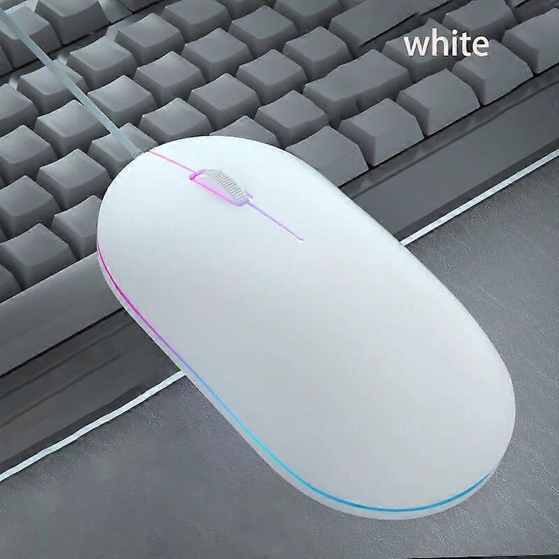 Filaire Mute Home Office Ordinateur Portable, Souris Souris Universelles Mignonnes Lumineuses Et Trackballs
