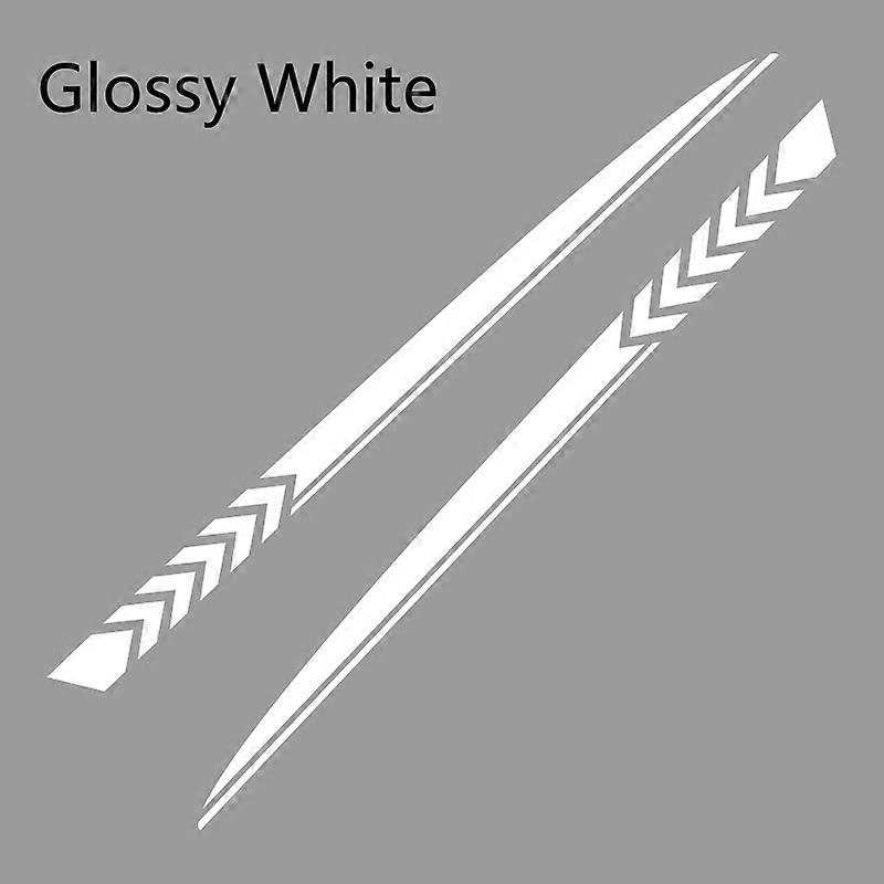 Car Interior 2Pcs Long Side Stripes DIY Car Stickers Sport Styling Auto Graphics Decal DIY Vinyl Film Wrap Automobiles Car Tuning Accessories Vehicle