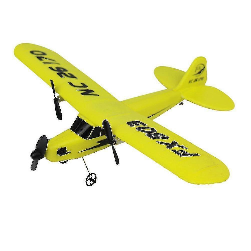 2.4g Two Way Glider Fx803 Glider Epp Fixed Wing Airplane Model Toy Yellow (remote Controller Without