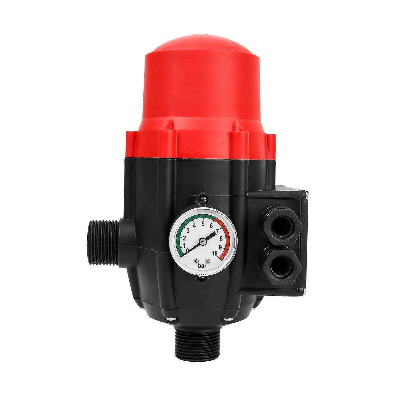 Water pump pressure switch 10 bar, electric pressure switch, automatic on/off, automatic on/off, red (G1)