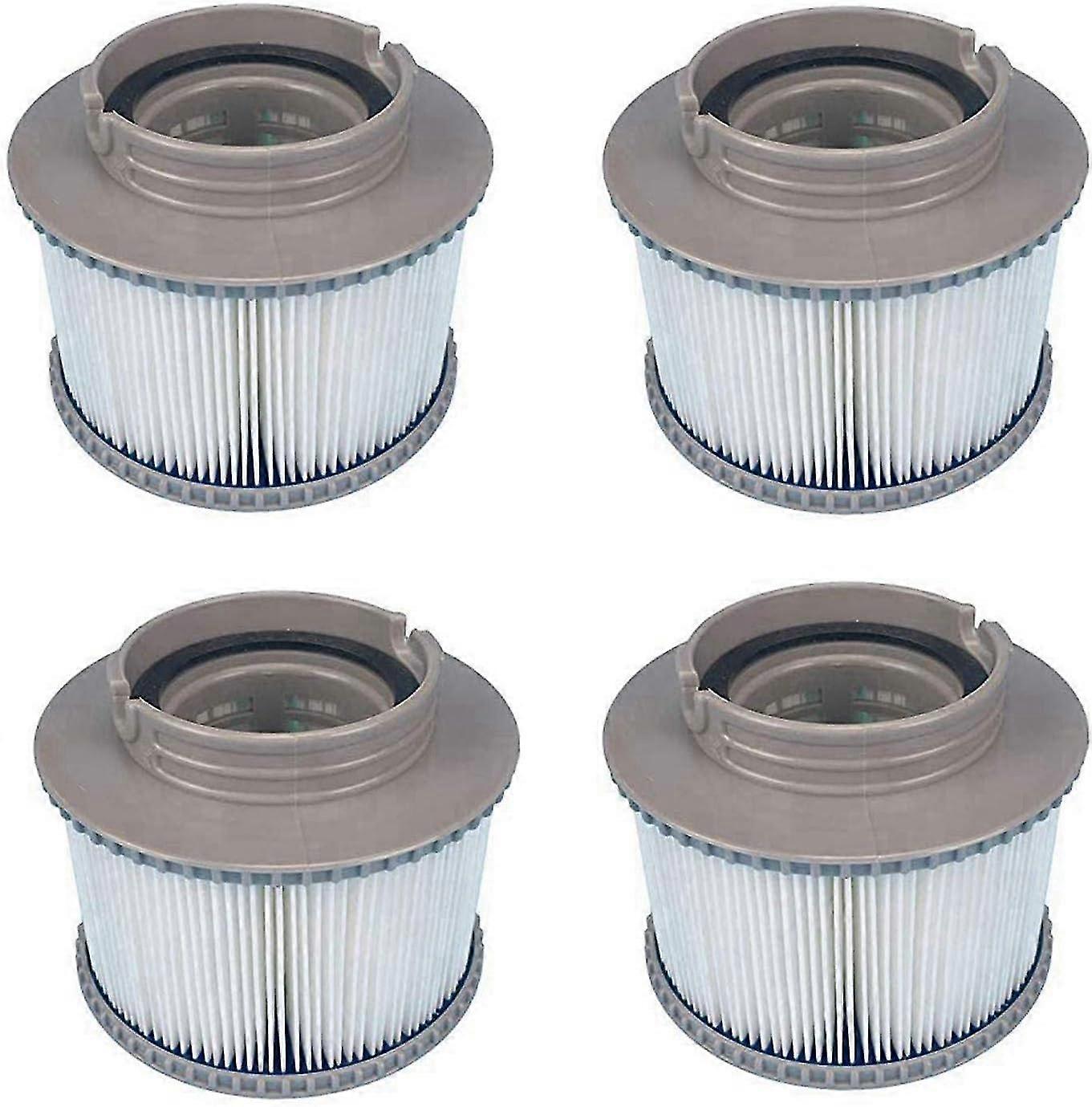 MSPA Replacement Filter Cartridges for All Whirlpool Spas Swimming Pool Models, Filter Cartridges with Net (4 Pieces)