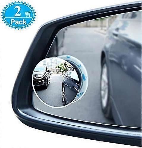 Blind Spot Mirrors For Cars - Waterproof 360Rotatable Convex Rear View Mirror For Universal Cars -2 Pack
