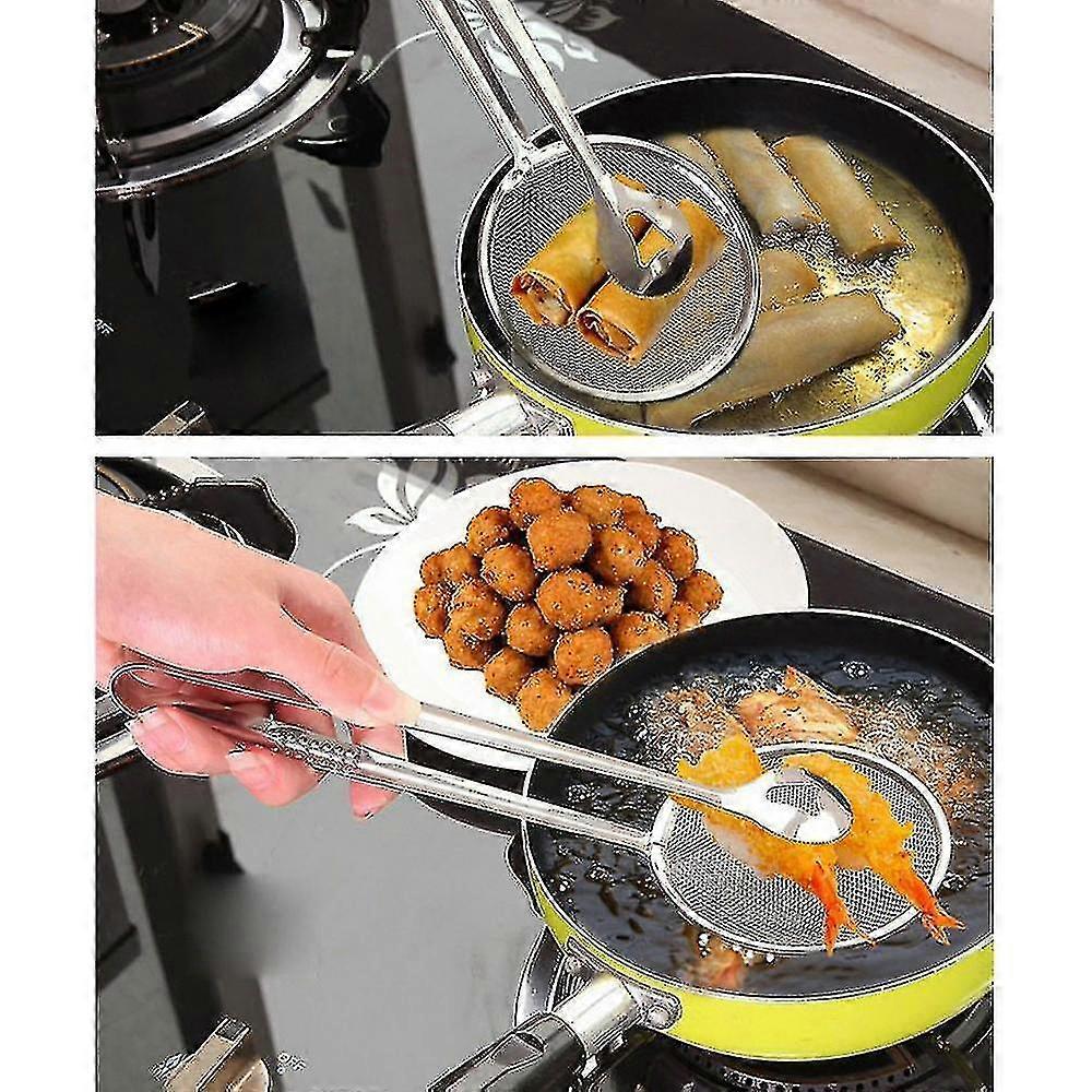 Filter Spoon Oil-frying Clip Food Kitchen