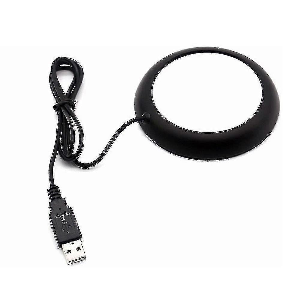 Usb Heating Coaster Creative Metal Constant Temperature Coaster(matt Black)