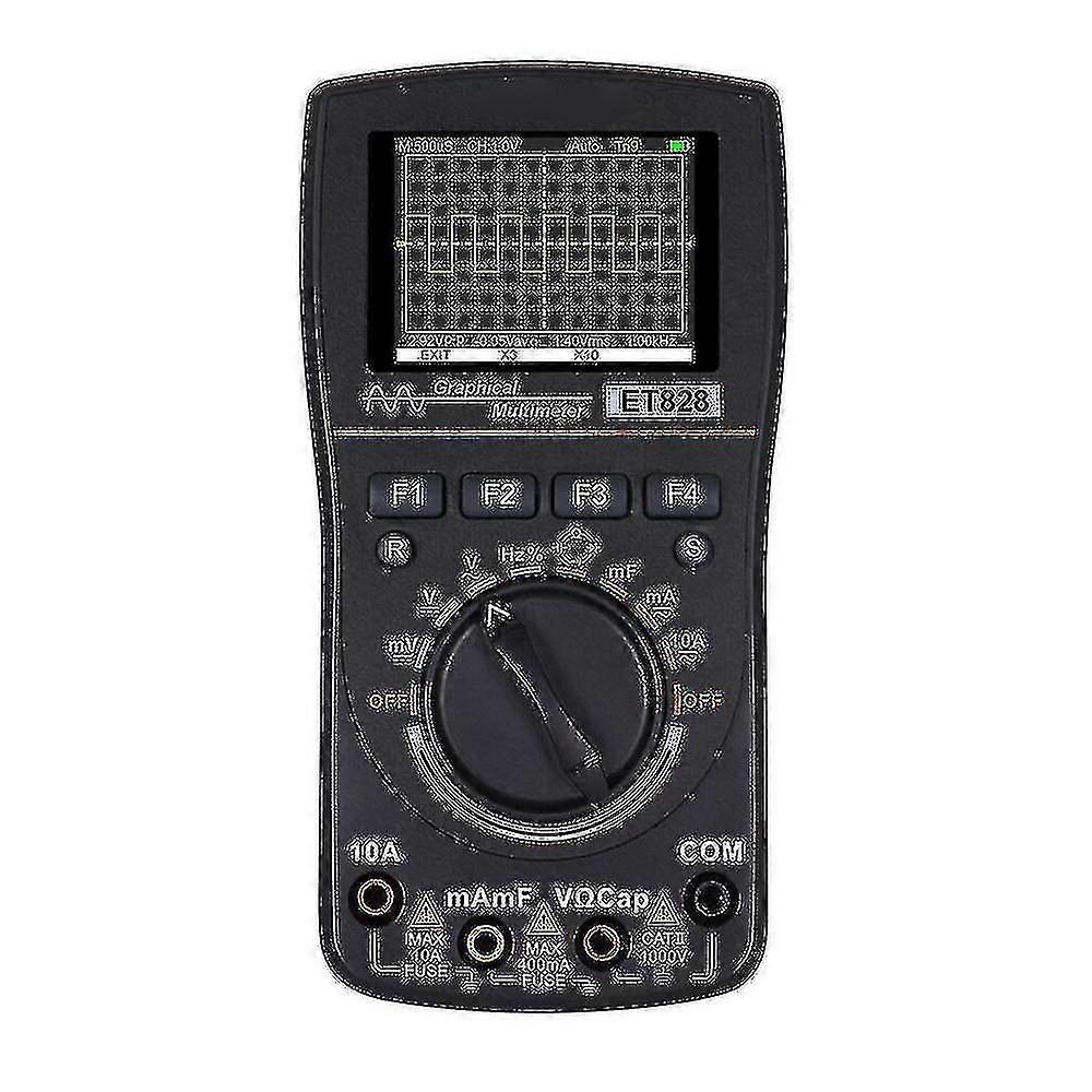 Et828 Intelligent Graphical Digital Oscilloscope Multimeter 2 In 1 With 2.4 Inches Color Screen 1mhz Bandwidth 2.5msps Sampling Rate For Diy And