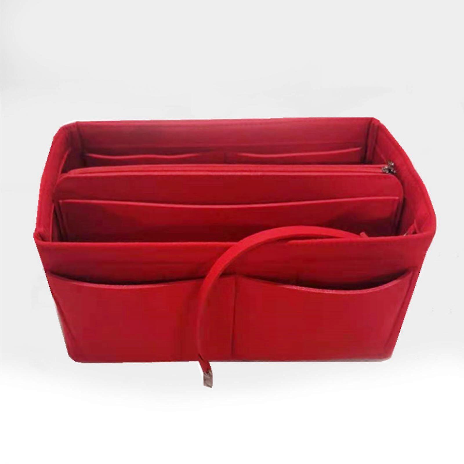Gustave Purse Organizer Insert Felt Bag Organizer Handbag with Zipper