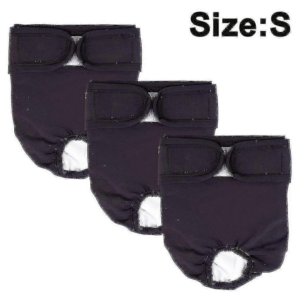 3つの再利用可能な洗える犬のおむつ、非常に吸収性の高い犬の生理学的なズボン生理学的なおむつペットの嫌がらせの防止生理学的なズボンのパック