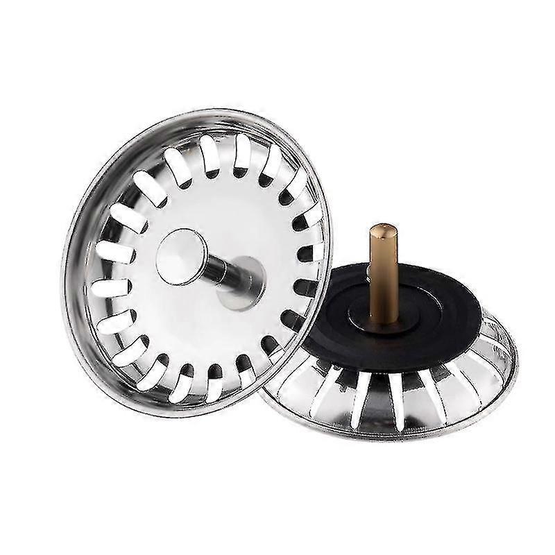 2 قطع المطبخ بالوعة سدادة المطبخ بالوعة تصفية الفولاذ المقاوم للصدأ الحمام بالوعة سدادة الحمام بالوعة مرشح، العالمي بالوعة سدادة (79mm)