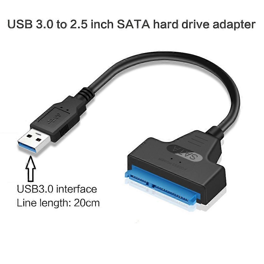 Adaptador USB 3.0 / 2.0 / Tipo C para Sata Cabo SATA para USB de 2,5 polegadas Cabo HDD / SSD