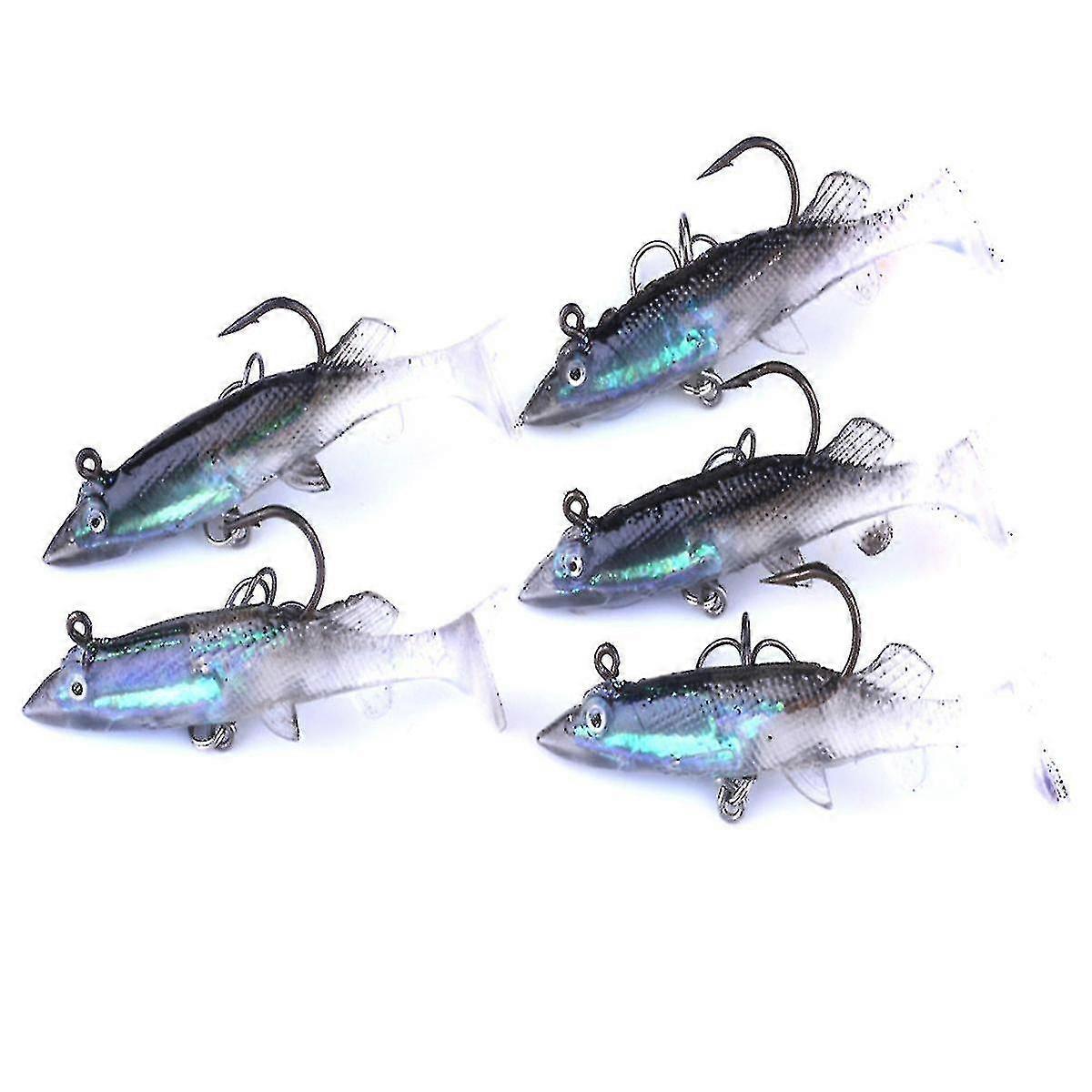 5pcs 11g Simulation Fishing Grub Fishing Lures Baits For Fishing