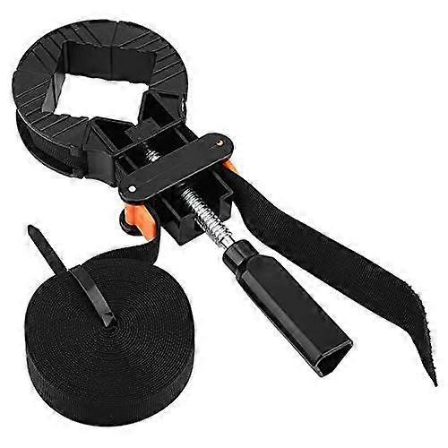 good 4M Band Strap Clamp Corner Clamp 4 Jaws Adjustable Frame Holder Binding Woodworking Tool