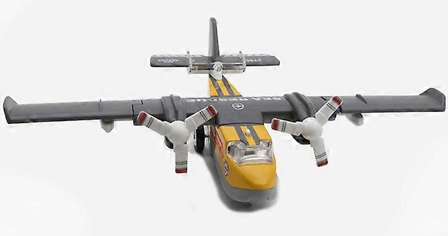 Alloy Toys Amphibious Aircraft Foldable Wing Alloy Material Multi-Acoustic Light Pull Back Children's Toy Model Fighter Toys