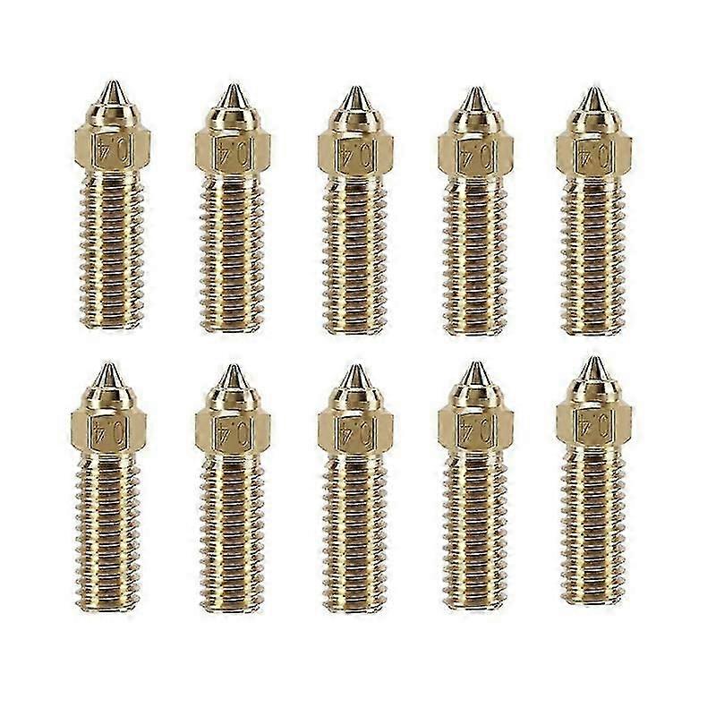 10 قطع K1 النحاس فوهات كيت ، طابعة 3D 10 قطع عالية السرعة 0.4mm فوهات كيت ل K1 ، K1 ماكس