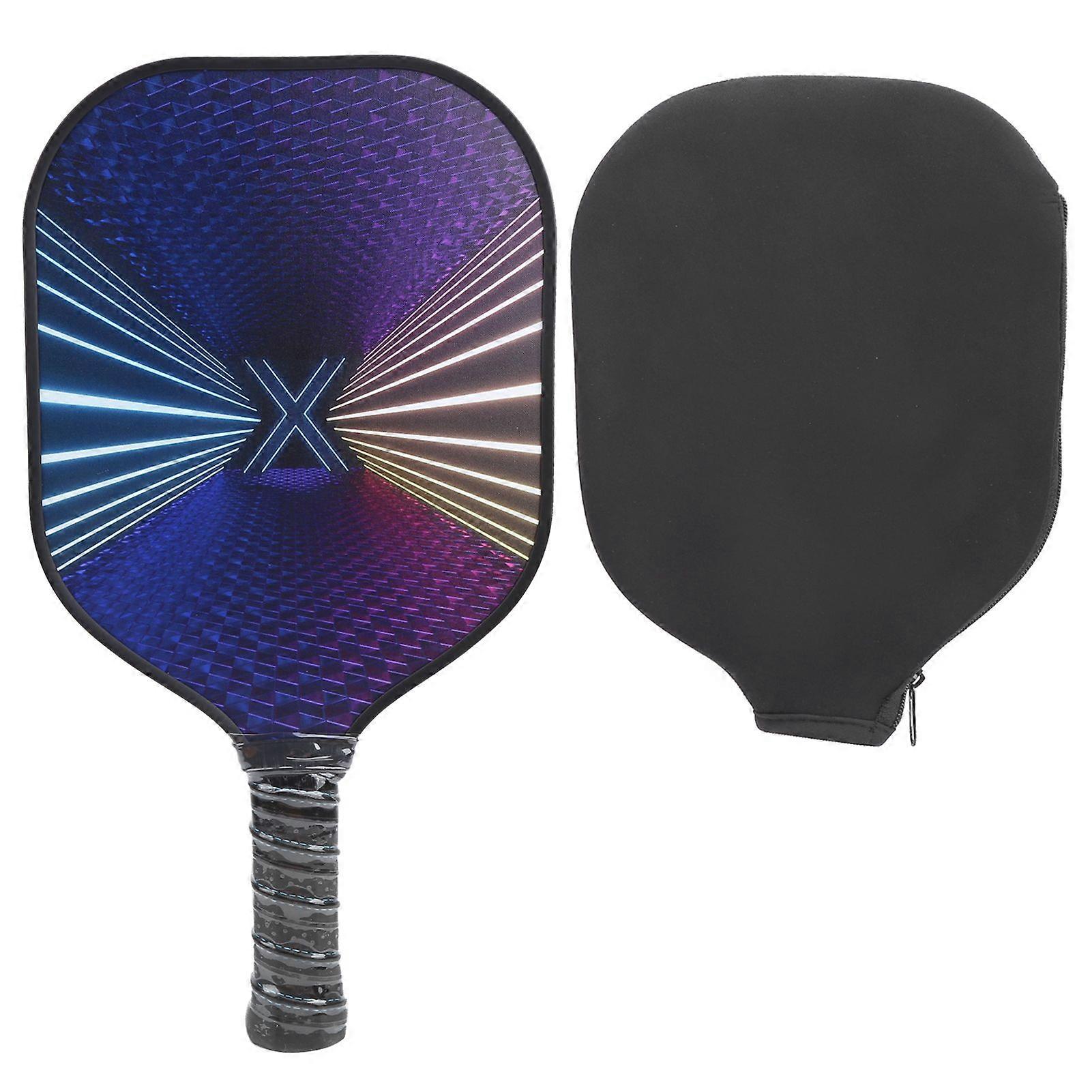 Portable Fiberglass Pickleball Paddle Racket PP Core Good Hand Feeling for Indoor Outdoor Training
