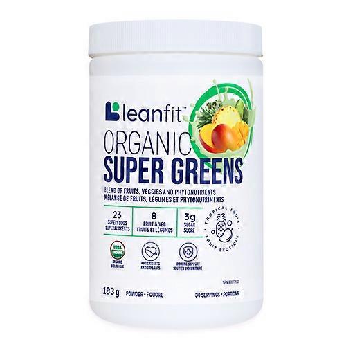 LeanFit Organic Supergreens Trop Mango, 178 Grams