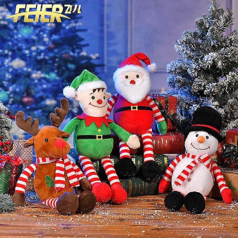 Bezaubernder Weihnachtself Plüsch mit langen Beinen - weich & liebenswert