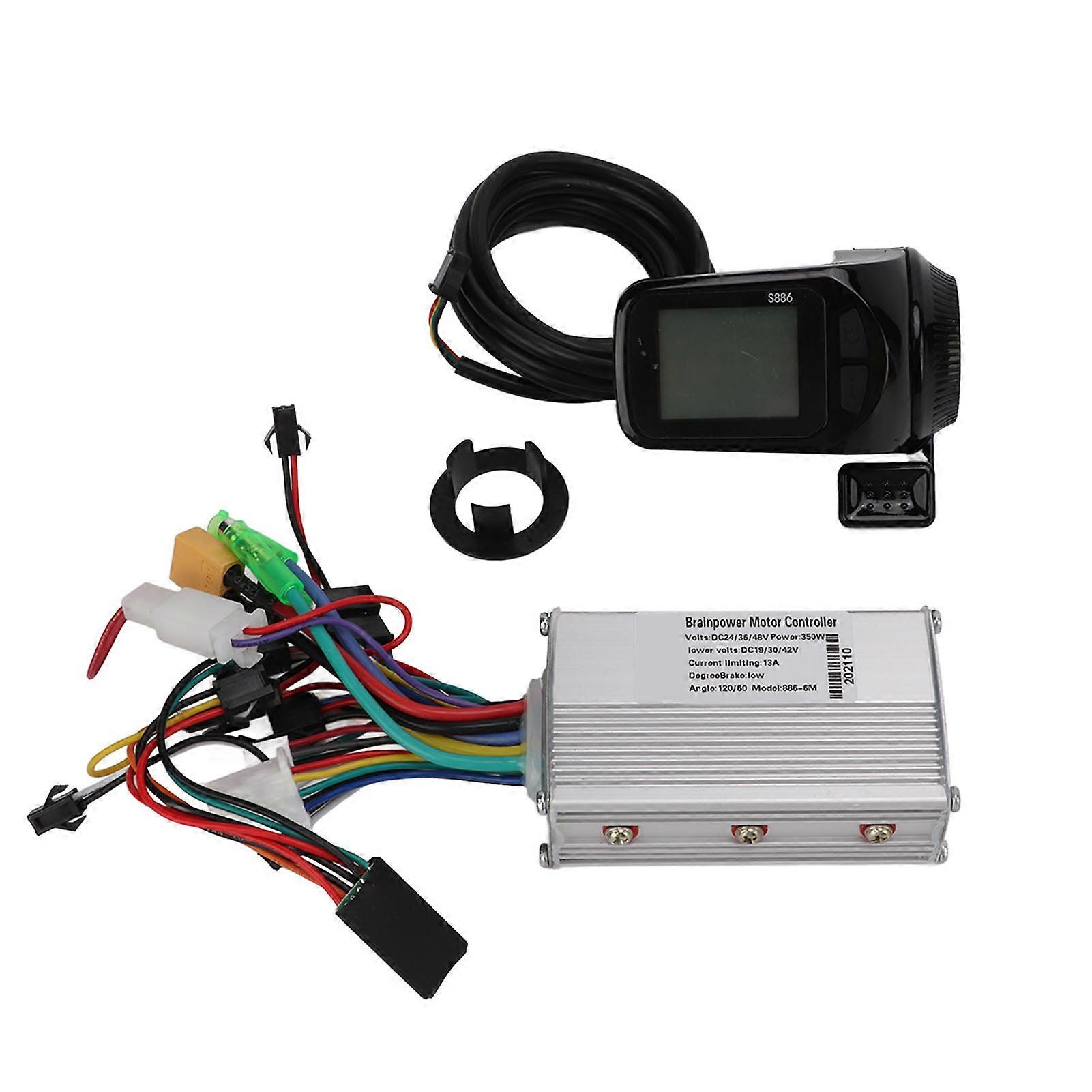 24V/36V/48V 350W Brushless Motor Controller with LCD Display for Electric Bike Scooter