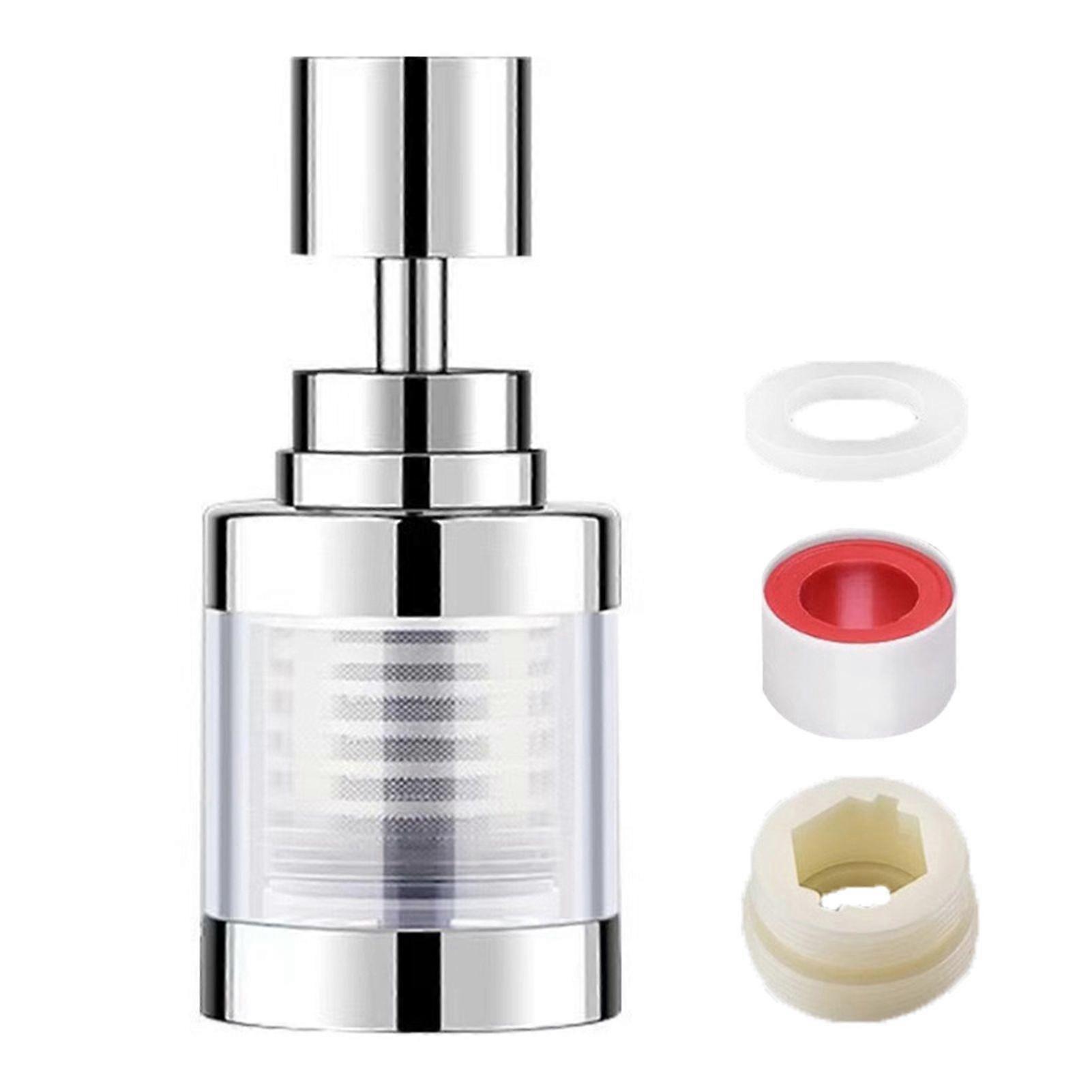 1/2 Pcs Faucet Water Filter 360 Degree Rotating Removes Chlorine Heavy Metals High-Temperature Resistant Anti-Splash Boost Functions Home Kitchens Bat