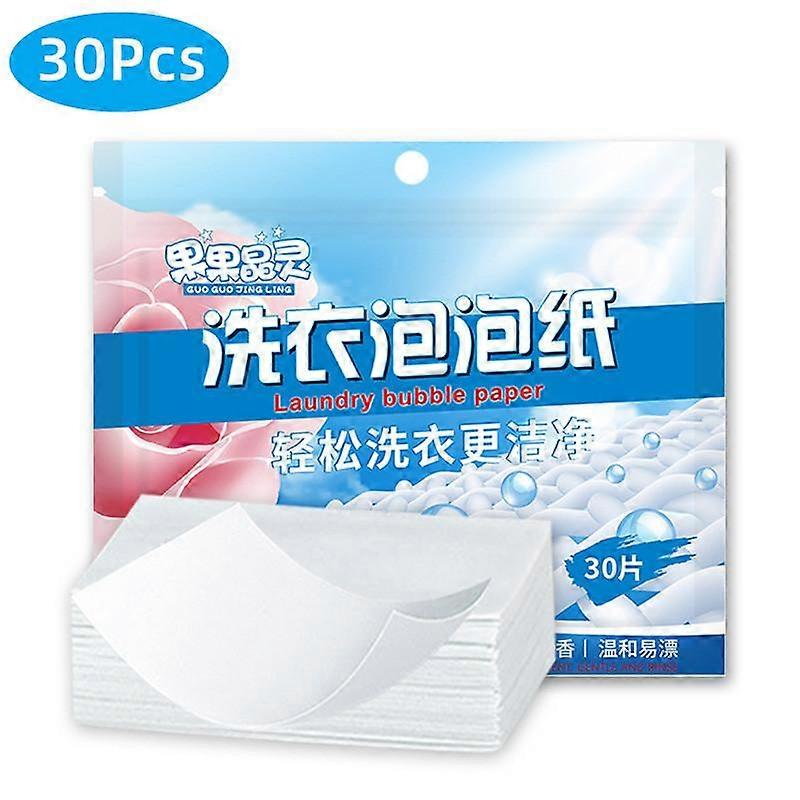 30/60/90 Pcs/lot Eco Friendly Laundry Detergent Soap Sheet Plastic Free Concentrated Washing Strong Laundry Gadget for Washing Machine