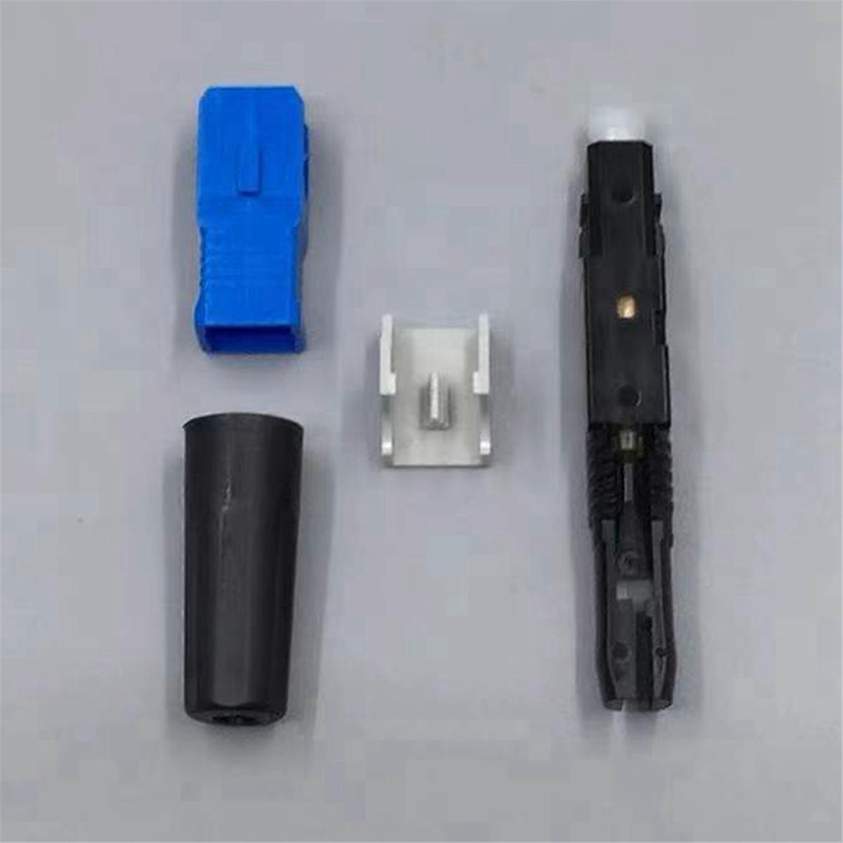 10Pcs Pre-Buried SC Cold Joint UPC Fiber Cold Joint Fiber Optic Quick Connector for High-Speed Data Transmission