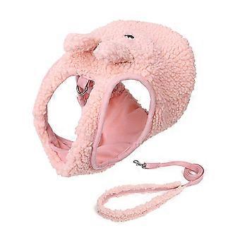 Adjustable Pet Chest Back Traction Rope Vest Set Soft Cute Walking Dog Rope Vest-type Pet Harness for Dog Pet Product  S