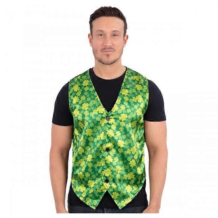 Smiffys Mens Shamrock Costume Waistcoat