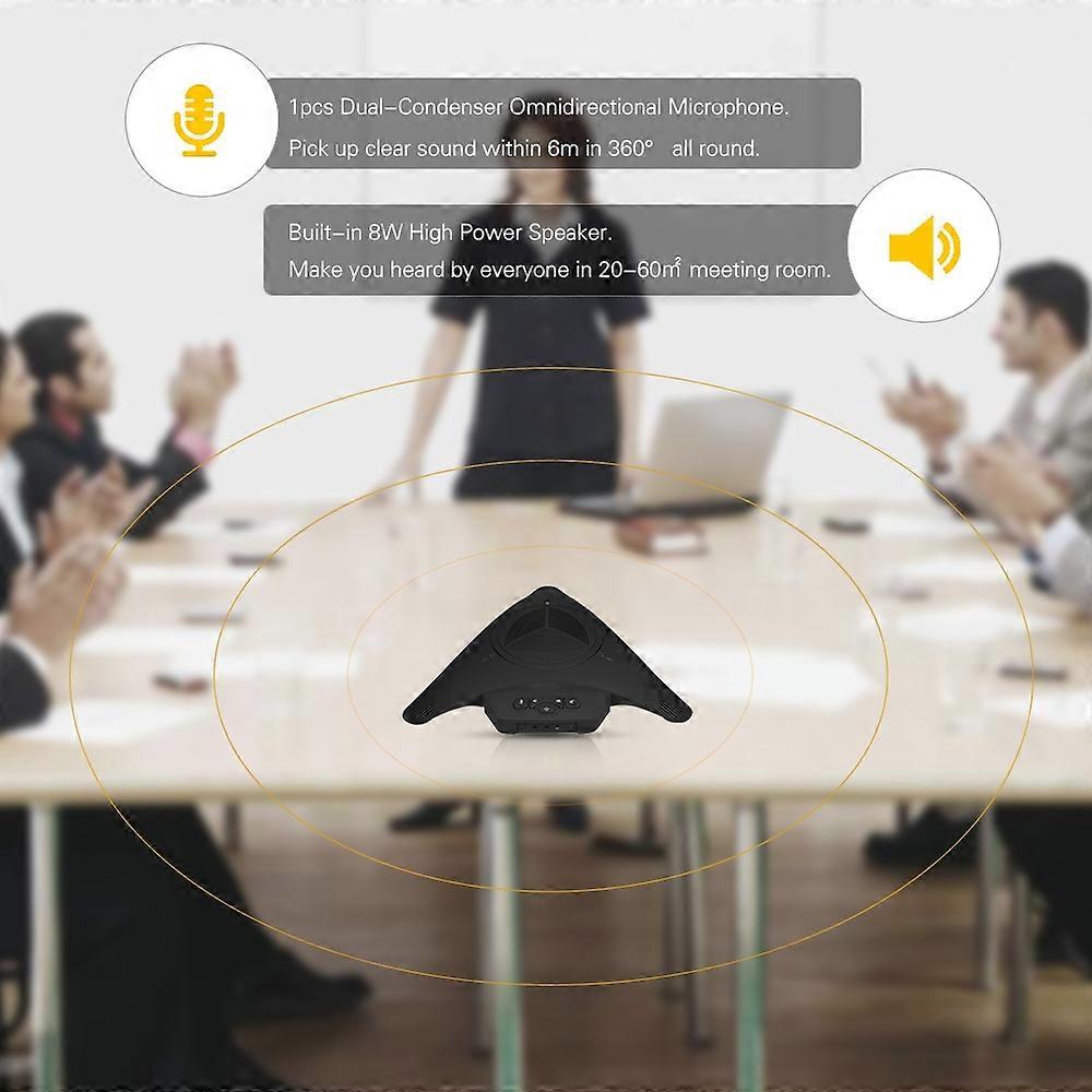 MST-X1W 2.4G Wireless USB Video Conference Microphone Speakerphone 6m 360° Audio Pickup for Computer