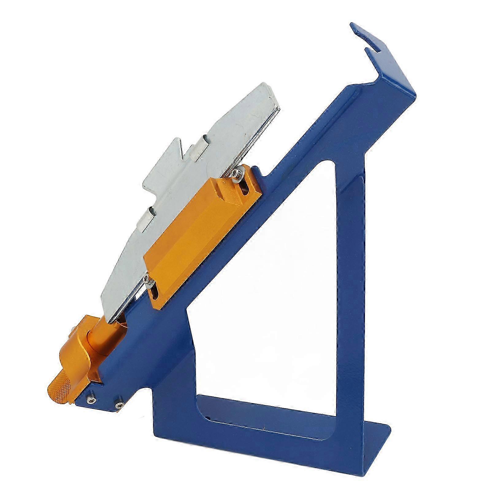 Adjustable Arrow Fletching Jig Kit for 25-Inch Arrows - 3 or 4 Fletch DIY Tool (Blue)