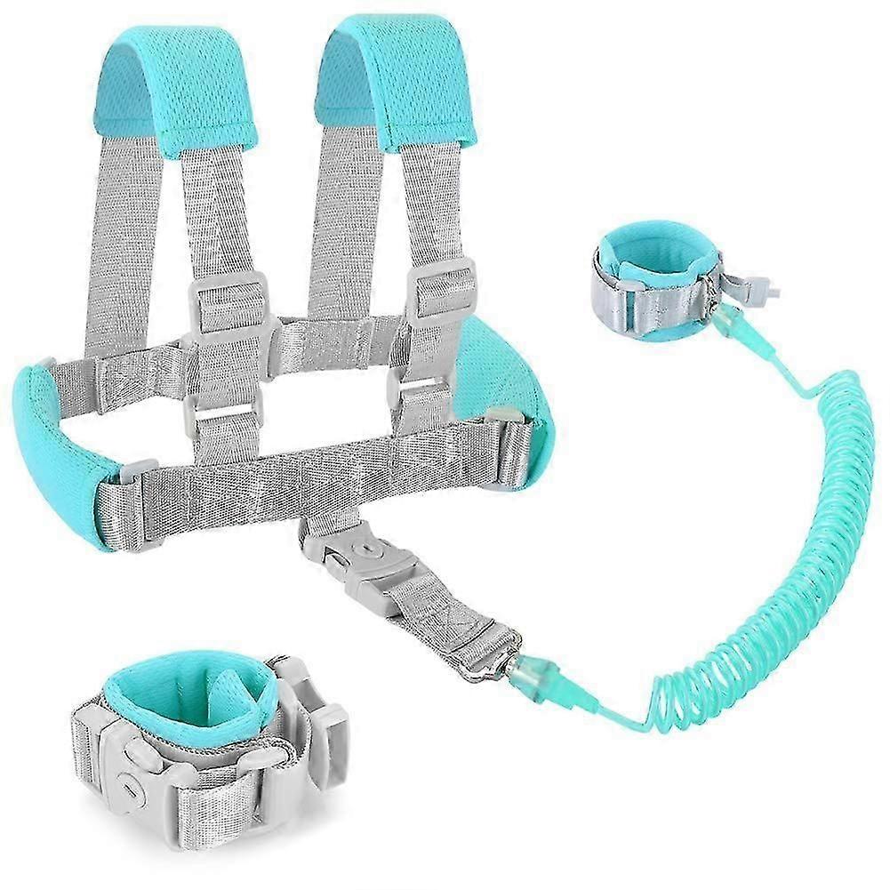 Anti Lost Toddler Leash with Backpack Harness and Wrist Link for Child Safety Wristband Leash