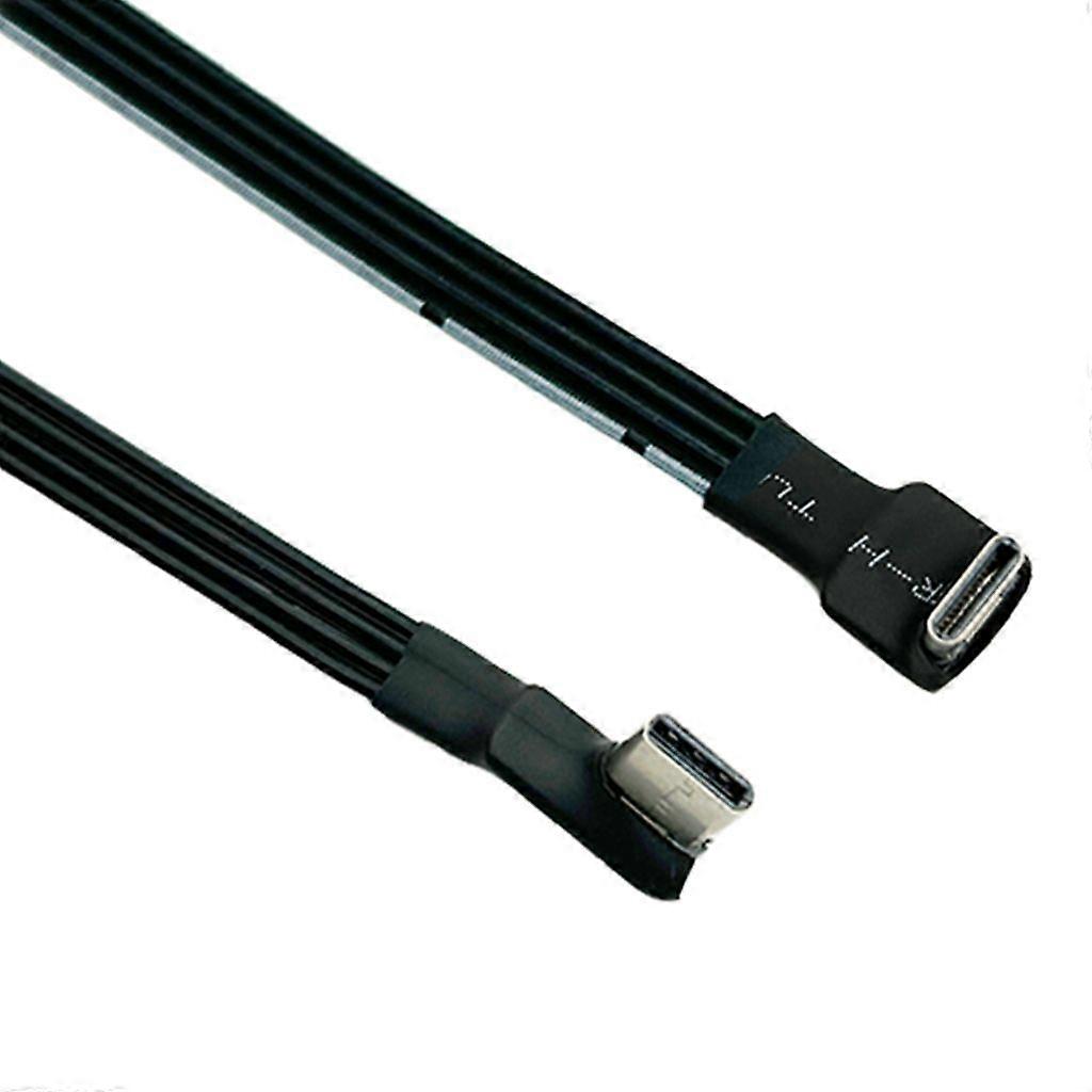 Space Saving USB 2.0 Type C to Type C Male Data Cable for FPV & Disk & Phone