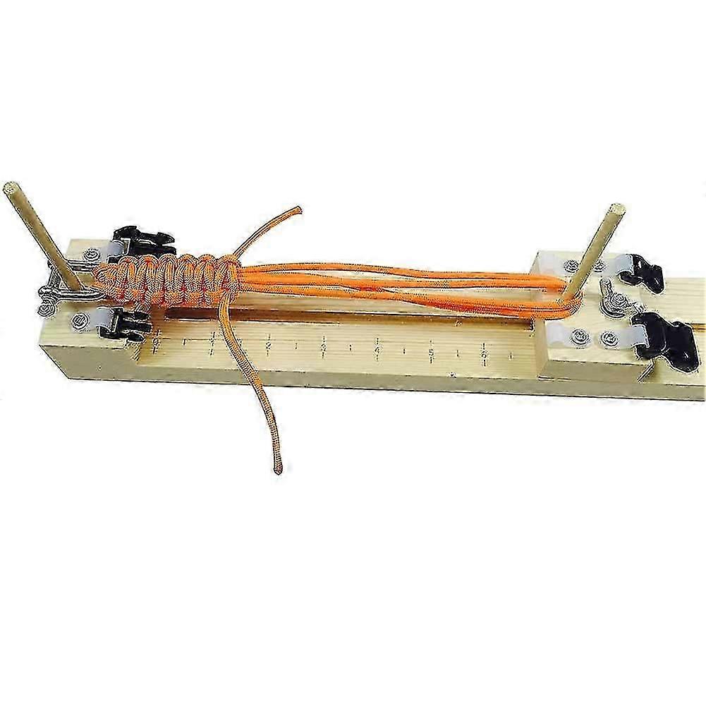 Diy Jig Solid Wood Paracord Bracelet Maker Knitting Tool Knot Braided Parachute Cord Bracelet