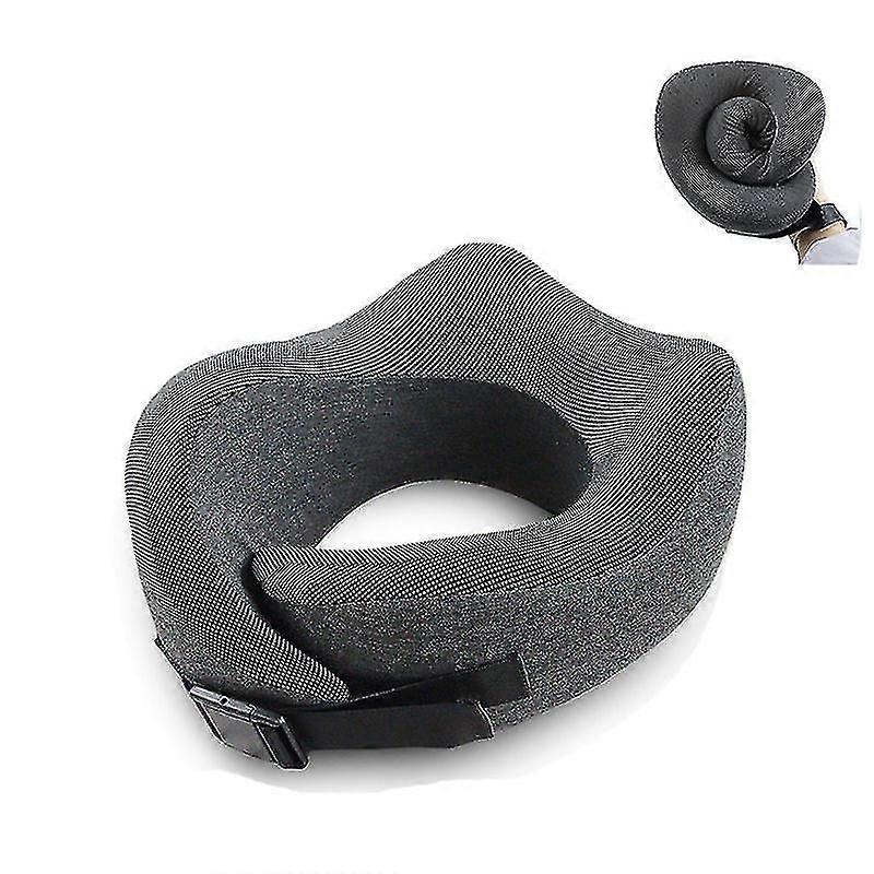 Lagrebar Memory Foam U-formet Pillow Plane Travel Pillow Light Gray