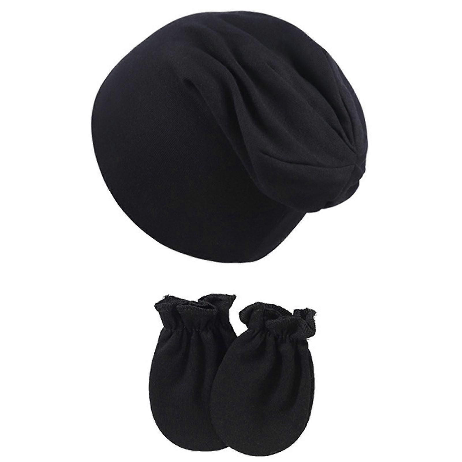 الرضع الطفل قبعة صغيرة القبعات والقفازات عادي اللون الأسود الأرجواني الأصفر الأبيض الأحمر للآباء الجدد هدية