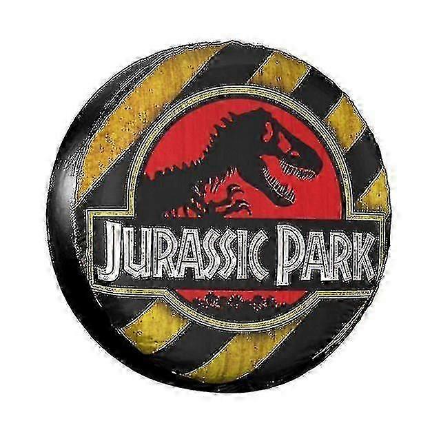 Jurassic Park Λογότυπο Κίτρινο κάλυμμα ρεζέρβας ελαστικών για jeep Mitsubishi Pajero γιγαντιαία καλύμματα τροχών αυτοκινήτων Dinsaur 14'' 15'' 16'' 17'' ίντσα