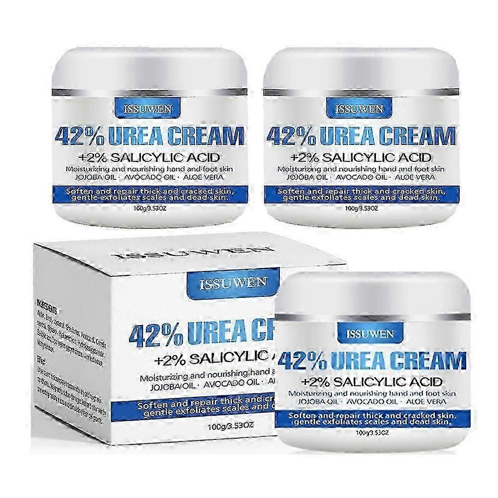 1-3X 42٪ كريم اليوريا المضادة للجفاف تكسير ترطيب ترطيب اليد والقدم كريم اليوريا كريم