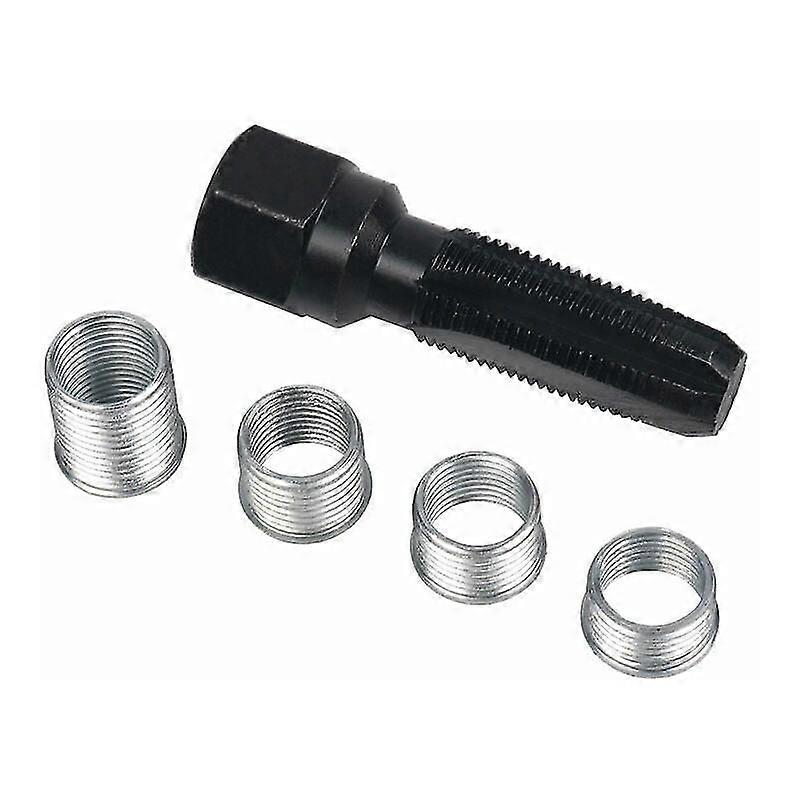 Spark Plug Thread Kit, 5 Pcs 14mm Spark Plug Thread Repair Kit,