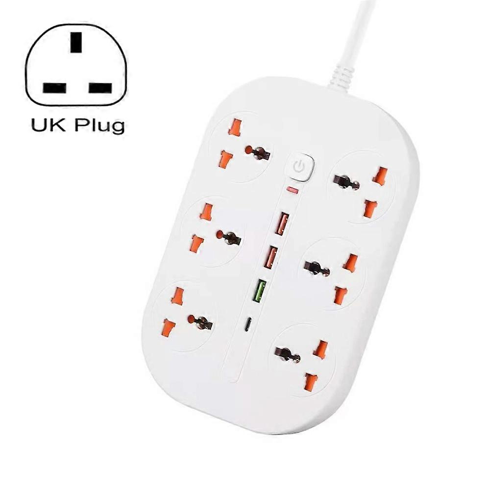 T21 PD3.0 + QC3.0 Multi Hole Row Plug 3000W High Power Socket, UK Plug