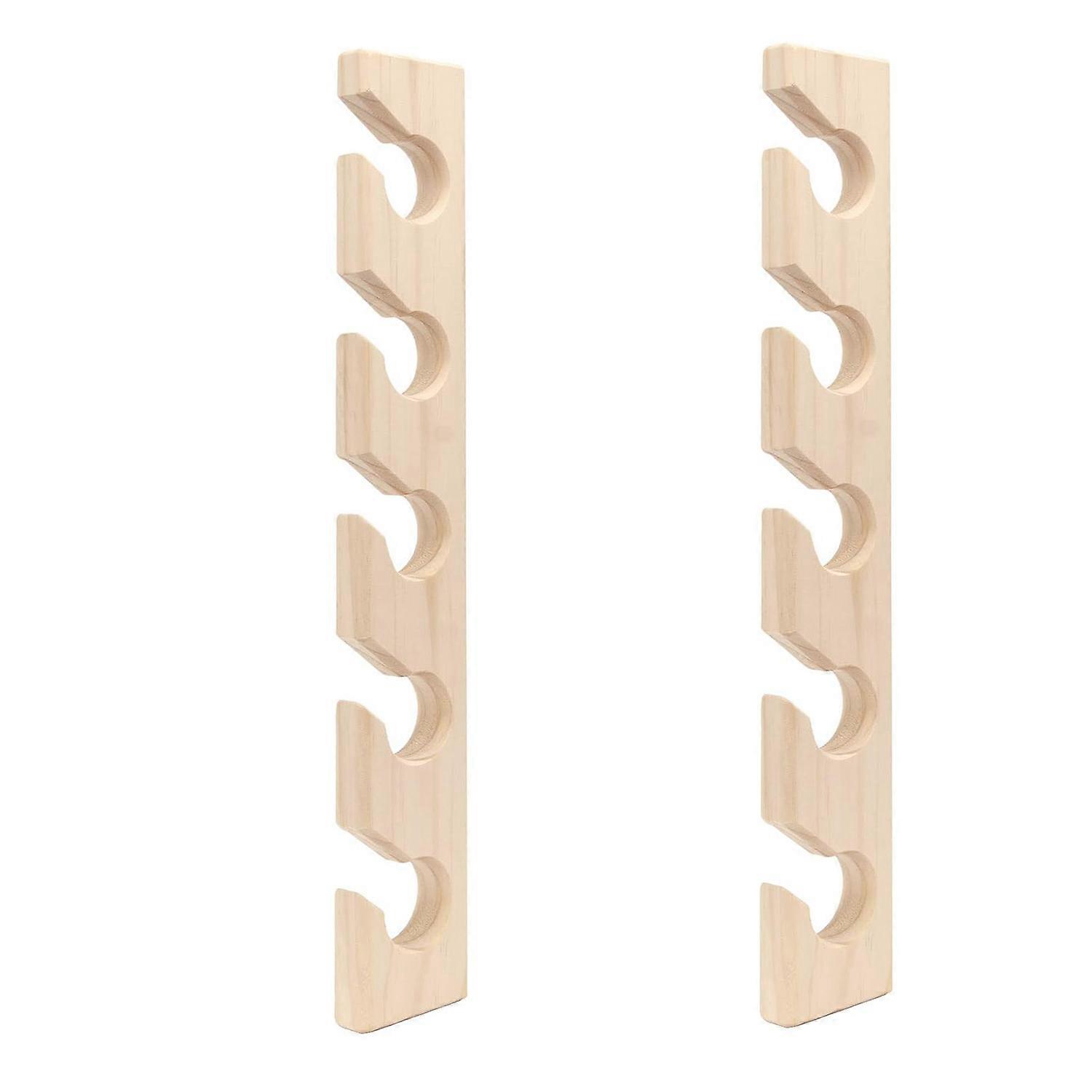 2 PCS Hat Rack for Wall Wooden Baseball Caps Organizer