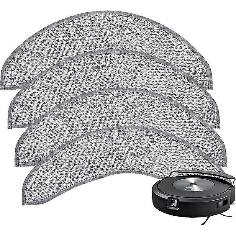 4PCS Replacement Mop Pads for iRobot Roomba Combo J7+ Robot Vacuum Microfiber Washable Reusable Mopp
