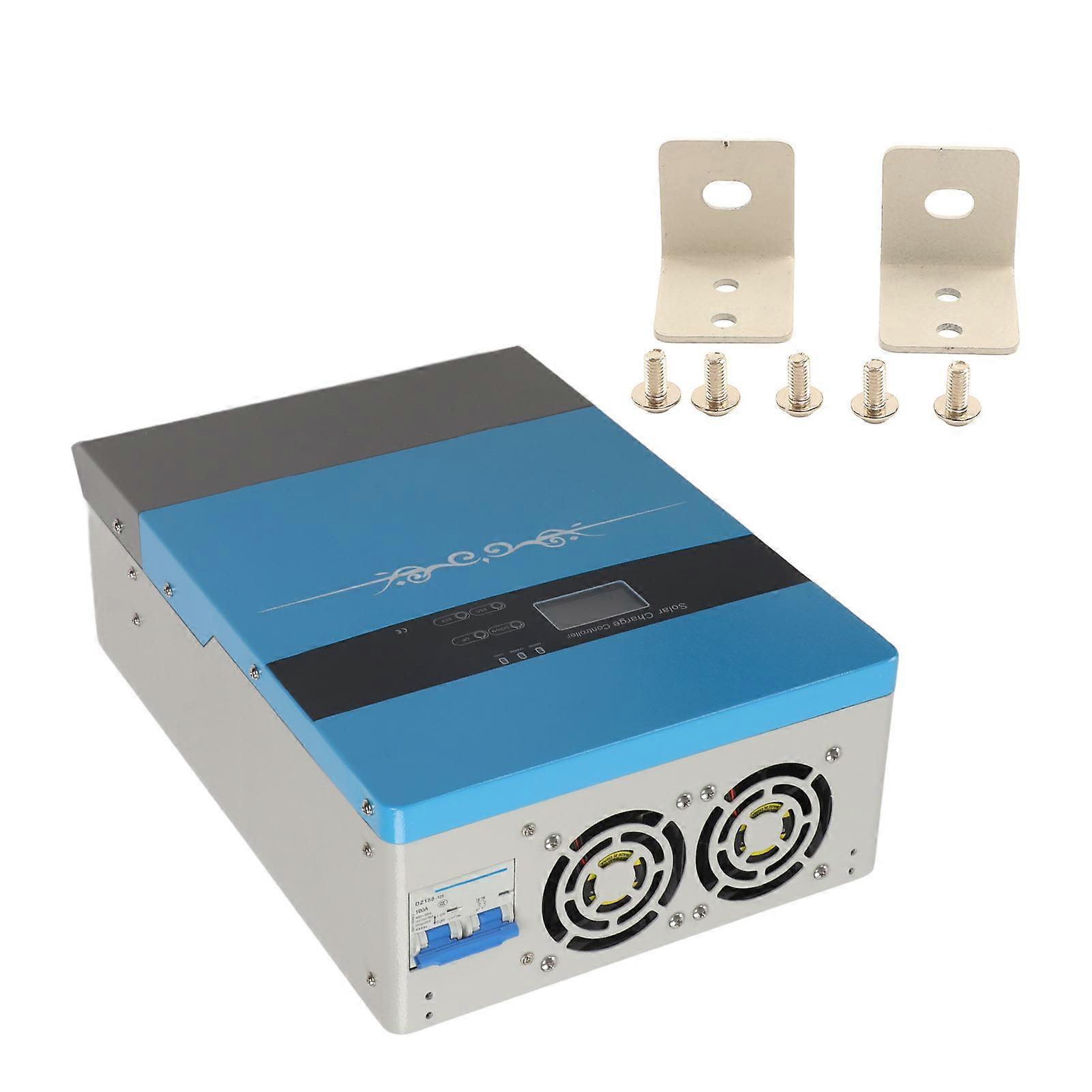 100A PWM Solar Charge Controller LCD Display Photovoltaic Lithium Battery Charge Regulator