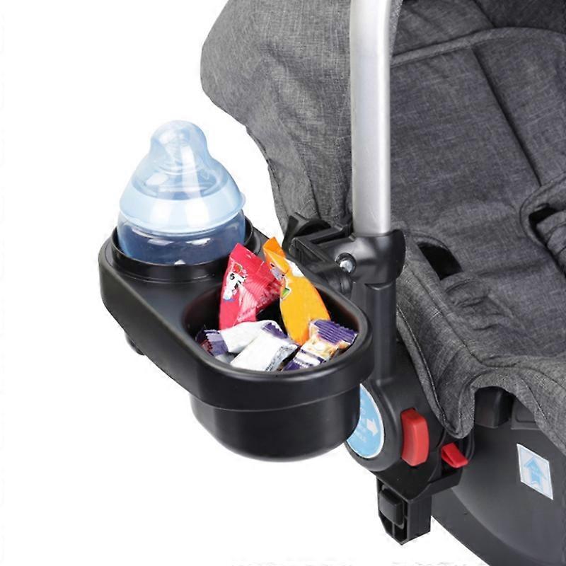 Stroller Double Cup Holder Pushchair Bottle Snack Box Shelf J4100