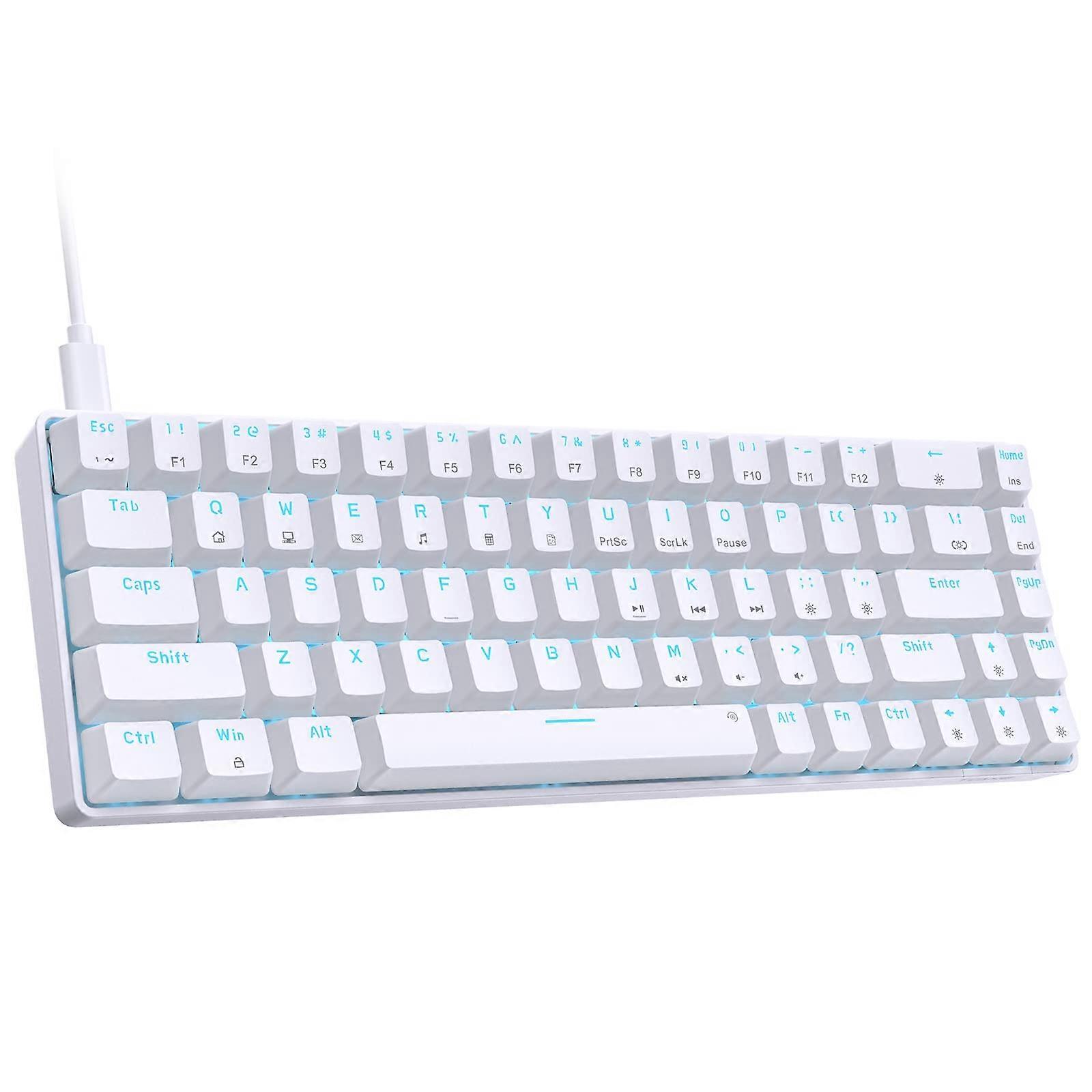 Ultra-Compact Mini Gaming Mechanical Keyboard for Windows Laptops 68-Key
