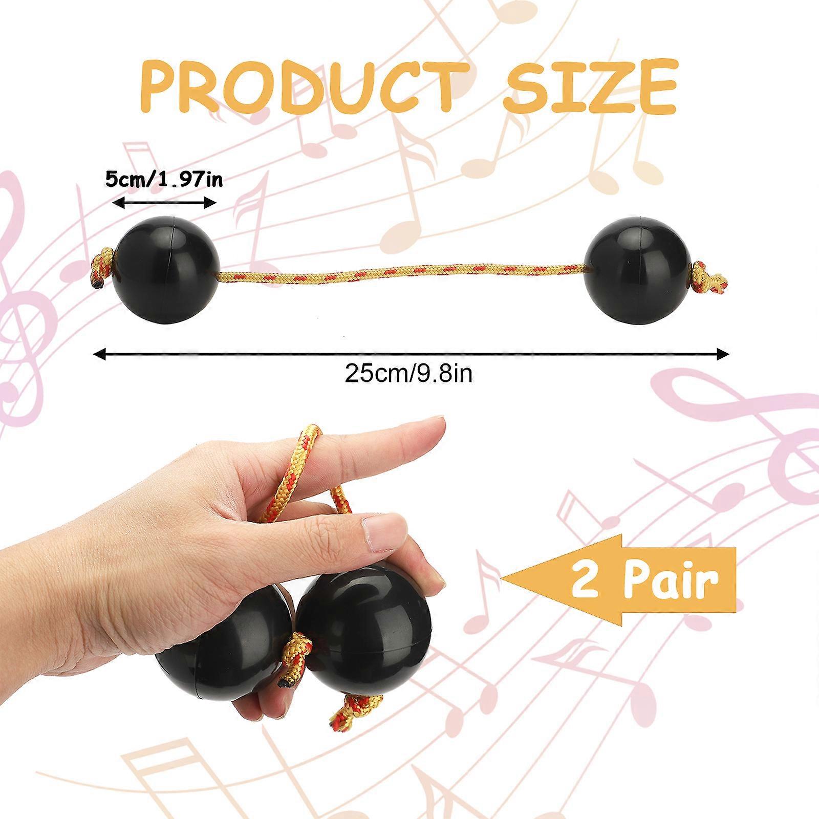 2 Paar Kashaka Shaker Percussion Eier 5cm ABS Multi-Color