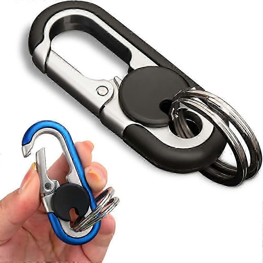 Pousbo Mens Car Key Chain 2023 New Double Layer Anti-Loss Chain Fashion Keychain Key Premium Car Keychain for Men
