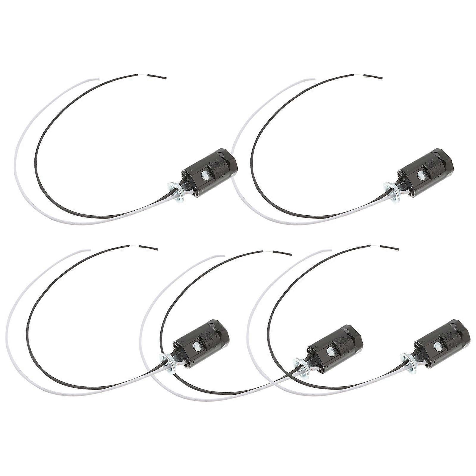 5 stks E12 draad lamphouder plafondlamp houder kaars gloeilamp basis