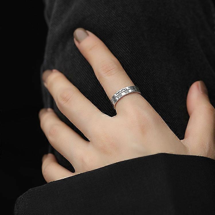 (New arrival) S925 Sterling Silver Cool Style Ladies Combination Ring, Specification:J224