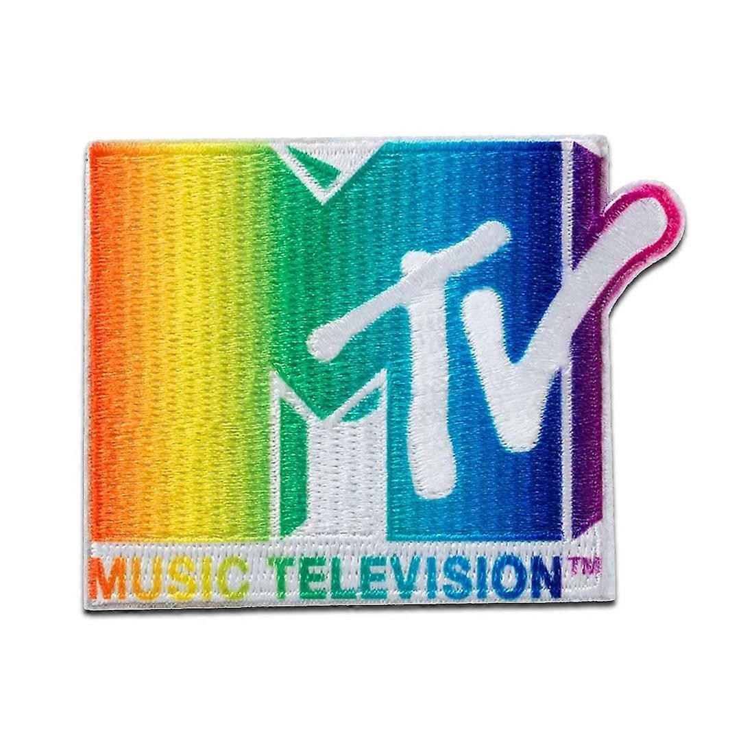 MTV Bunt - patch, iron-on patch, iron-on patch, size: 5.2 x 6.7 cm
