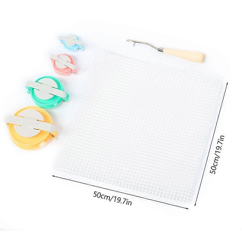 DIY Blank Rug Weaving Knitting Latch Hook for Carpet Kit